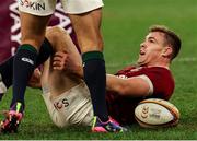 28 June 2025; Garry Ringrose of British & Irish Lions after scoring his side's fifth try during the tour match between Western Force and the British & Irish Lions at Optus Stadium in Perth, Australia. Photo by Steve Christo/Sportsfile