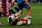 28 June 2025; Garry Ringrose of British & Irish Lions scores his side's fifth try during the tour match between Western Force and the British & Irish Lions at Optus Stadium in Perth, Australia. Photo by Steve Christo/Sportsfile