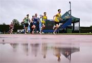 28 June 2025; Competitors in the Boys Under 16 3000m during day one of the 123.ie National Juveniles Track & Field Championships at Tullamore Harriers Athletics Club in Offaly. Photo by Ben McShane/Sportsfile