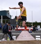 28 June 2025; Eoin Sexton of Bandon AC, Cork, competes in the Boys Under 18 100m during day one of the 123.ie National Juveniles Track & Field Championships at Tullamore Harriers Athletics Club in Offaly. Photo by Ben McShane/Sportsfile