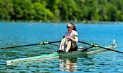 28 June 2025; Siobhan McCrohan of Ireland after the Lightweight Women's Single Sculls Final A during the 2025 World Rowing Cup at Rotsee in Lucerne, Switzerland. Photo by Benedict Tufnell/Sportsfile