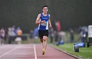 28 June 2025; Ronan Ryan of Waterford AC, Waterford, competes in the Boys Under 18 3000m during day one of the 123.ie National Juveniles Track & Field Championships at Tullamore Harriers Athletics Club in Offaly. Photo by Ben McShane/Sportsfile