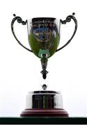 28 June 2025; A general view of the trophy before the FAI Women's Under-17 Cup final match between Athenry FC and Callan United at Fairview Rangers AFC in Limerick. Photo by Thomas Flinkow/Sportsfile
