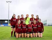 28 June 2025; The Athenry FC team before the FAI Women's Under-17 Cup final match between Athenry FC and Callan United at Fairview Rangers AFC in Limerick. Photo by Thomas Flinkow/Sportsfile