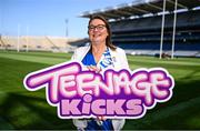 1 July 2025; Ladies Gaelic Football Association President Trina Murray pictured at Croke Park as the LGFA launches its new ‘Teenage kicks’ app. Photo by Ben McShane/Sportsfile