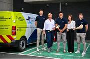 30 June 2025; Walter Walsh, Shane O’Donnell and Lee Chin joined Valerie Hand, Bord Gáis Energy Retrofit Manager, right, and Director of Marketing at Bord Gáis Energy, Meadhbh Quinn to kick off our new solar campaign. With €400 off, there's never been a better time to switch to solar with Bord Gáis Energy – Ireland's most trusted name in home solar installations. Book your free consultation today and make the smart move for your home – backed by a 25-year panel warranty, 24-hour monitoring, and SEAI-registered installers. Go to www.bordgaisenergy.ie for more details. Photo by David Fitzgerald/Sportsfile