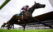 28 June 2025; Whirl, with Ryan Moore up, on their way to winning the Paddy Power Pretty Polly Stakes during day two of the Dubai Duty Free Irish Derby Festival at The Curragh Racecourse in Kildare. Photo by Seb Daly/Sportsfile