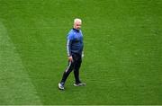 28 June 2025; Monaghan manager Gabriel Bannigan ahead of the GAA Football All-Ireland Senior Championship quarter-final match between Monaghan and Donegal at Croke Park in Dublin. Photo by Daire Brennan/Sportsfile