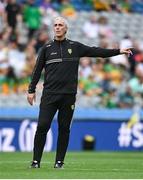 28 June 2025; Donegal manager Jim McGuinness before the GAA Football All-Ireland Senior Championship quarter-final match between Monaghan and Donegal at Croke Park in Dublin. Photo by David Fitzgerald/Sportsfile