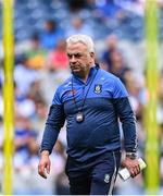 28 June 2025; Monaghan manager Gabriel Bannigan before the GAA Football All-Ireland Senior Championship quarter-final match between Monaghan and Donegal at Croke Park in Dublin. Photo by Piaras Ó Mídheach/Sportsfile
