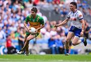 28 June 2025; Conor O'Donnell of Donegal gets away from Gary Mohan of Monaghan during the GAA Football All-Ireland Senior Championship quarter-final match between Monaghan and Donegal at Croke Park in Dublin. Photo by Piaras Ó Mídheach/Sportsfile