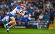28 June 2025; Pierce Quann of Waterford scores his side's first goal during the Electric Ireland GAA Hurling All-Ireland Minor Championship final match between Waterford and Clare at FBD Semple Stadium in Thurles, Tipperary. Photo by Brendan Moran/Sportsfile