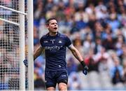 28 June 2025; Dublin goalkeeper Stephen Cluxton during the GAA Football All-Ireland Senior Championship quarter-final match between Dublin and Tyrone at Croke Park in Dublin. Photo by Piaras Ó Mídheach/Sportsfile
