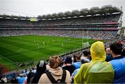 28 June 2025; Dublin supporters in Hill 16 during the GAA Football All-Ireland Senior Championship quarter-final match between Dublin and Tyrone at Croke Park in Dublin. Photo by David Fitzgerald/Sportsfile