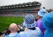 28 June 2025; Dublin supporters in Hill 16 during the GAA Football All-Ireland Senior Championship quarter-final match between Dublin and Tyrone at Croke Park in Dublin. Photo by David Fitzgerald/Sportsfile