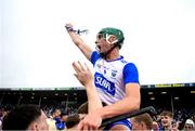 28 June 2025; Gearóid O’Shea of Waterford celebrates after the Electric Ireland GAA Hurling All-Ireland Minor Championship final match between Waterford and Clare at FBD Semple Stadium in Thurles, Tipperary. Photo by John Sheridan/Sportsfile