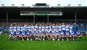 28 June 2025; The Waterford team before the Electric Ireland GAA Hurling All-Ireland Minor Championship final match between Waterford and Clare at FBD Semple Stadium in Thurles, Tipperary. Photo by Brendan Moran/Sportsfile