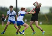28 June 2025; Sean Birt of Lavey in action against Dara Doonan of Ballinderry during the Football Division 1 Shield Final match between Lavey and Ballinderry at the John West Féile Peile na nÓg Gaelic Football and LGFA National Finals at Derry GAA Centre of Excellence in Owenbeg, Derry. Photo by Shauna Clinton/Sportsfile