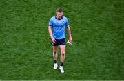 28 June 2025; A dejected Tom Lahiff of Dublin after the GAA Football All-Ireland Senior Championship quarter-final match between Dublin and Tyrone at Croke Park in Dublin. Photo by Daire Brennan/Sportsfile