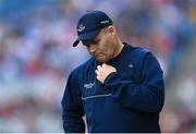 28 June 2025; Dublin manager Dessie Farrell during the GAA Football All-Ireland Senior Championship quarter-final match between Dublin and Tyrone at Croke Park in Dublin. Photo by David Fitzgerald/Sportsfile