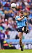 28 June 2025; Con O'Callaghan of Dublin kicks a wide during the GAA Football All-Ireland Senior Championship quarter-final match between Dublin and Tyrone at Croke Park in Dublin. Photo by Piaras Ó Mídheach/Sportsfile