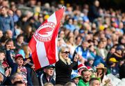 28 June 2025; Tyrone supporters, in the Cusack Stand, during the GAA Football All-Ireland Senior Championship quarter-final match between Dublin and Tyrone at Croke Park in Dublin. Photo by Ray McManus/Sportsfile