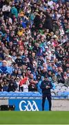 28 June 2025; Dublin manager Dessie Farrell during the GAA Football All-Ireland Senior Championship quarter-final match between Dublin and Tyrone at Croke Park in Dublin. Photo by Piaras Ó Mídheach/Sportsfile