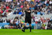 28 June 2025; Referee David Coldrick during the GAA Football All-Ireland Senior Championship quarter-final match between Dublin and Tyrone at Croke Park in Dublin. Photo by Ray McManus/Sportsfile