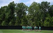 28 June 2025; Players during a Republic of Ireland women training session at Mercy Health Training Center in Cincinnati, Ohio, USA. Photo by Stephen McCarthy/Sportsfile