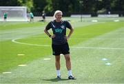 28 June 2025; Head coach Carla Ward during a Republic of Ireland women training session at Mercy Health Training Center in Cincinnati, Ohio, USA. Photo by Stephen McCarthy/Sportsfile