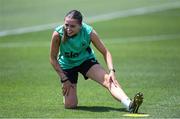 28 June 2025; Abbie Larkin during a Republic of Ireland women training session at Mercy Health Training Center in Cincinnati, Ohio, USA. Photo by Stephen McCarthy/Sportsfile