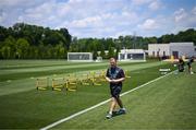 28 June 2025; Equipment officer Barry Sanfey during a Republic of Ireland women training session at Mercy Health Training Center in Cincinnati, Ohio, USA. Photo by Stephen McCarthy/Sportsfile