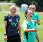 28 June 2025; Head coach Carla Ward during a Republic of Ireland women training session at Mercy Health Training Center in Cincinnati, Ohio, USA. Photo by Stephen McCarthy/Sportsfile
