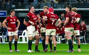 28 June 2025; British & Irish Lions players, from left, Alex Mitchell, Jack Conan, Ollie Chessum, Josh van der Flier, Joe McCarthy and Henry Pollock during the tour match between Western Force and the British & Irish Lions at Optus Stadium in Perth, Australia. Photo by Steve Christo/Sportsfile