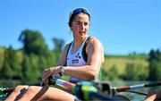 29 June 2025; Zoe Hyde of Ireland after the Women’s Double Sculls B Final during the 2025 World Rowing Cup at Rotsee in Lucerne, Switzerland. Photo by Benedict Tufnell/Sportsfile