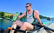 29 June 2025; Ronan Byrne of Ireland after the Men’s Quadruple Sculls Final B during the 2025 World Rowing Cup at Rotsee in Lucerne, Switzerland. Photo by Benedict Tufnell/Sportsfile