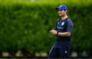 29 June 2025; Typhoons head coach Liam Foulkes before the Evoke Super 20 Trophy match between Typhoons and Scorchers at Railway Union Cricket Club in Dublin. Photo by Seb Daly/Sportsfile