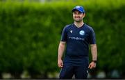 29 June 2025; Typhoons head coach Liam Foulkes before the Evoke Super 20 Trophy match between Typhoons and Scorchers at Railway Union Cricket Club in Dublin. Photo by Seb Daly/Sportsfile