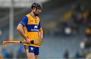 28 June 2025; Evan Crimmins of Clare at the final whistle of the Electric Ireland GAA Hurling All-Ireland Minor Championship final match between Waterford and Clare at FBD Semple Stadium in Thurles, Tipperary. Photo by Brendan Moran/Sportsfile