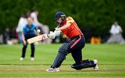 29 June 2025; Scorchers batter Louise Little during the Evoke Super 20 Trophy match between Typhoons and Scorchers at Railway Union Cricket Club in Dublin. Photo by Seb Daly/Sportsfile