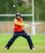 29 June 2025; Scorchers batter Eimear Richardson during the Evoke Super 20 Trophy match between Typhoons and Scorchers at Railway Union Cricket Club in Dublin. Photo by Seb Daly/Sportsfile
