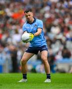 28 June 2025; Cormac Costello of Dublin prepares to take a free during the GAA Football All-Ireland Senior Championship quarter-final match between Dublin and Tyrone at Croke Park in Dublin. Photo by Ray McManus/Sportsfile