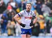 28 June 2025; Kieran Duffy of Monaghan after his side's defeat in the GAA Football All-Ireland Senior Championship quarter-final match between Monaghan and Donegal at Croke Park in Dublin. Photo by Piaras Ó Mídheach/Sportsfile