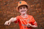 29 June 2025; Armagh supporter Sean O'Brien before the GAA Football All-Ireland Senior Championship quarter-final match between Armagh and Kerry at Croke Park in Dublin. Photo by Shauna Clinton/Sportsfile
