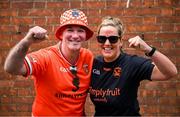 29 June 2025; Armagh supporters Aisling and Cathal Sullivan before the GAA Football All-Ireland Senior Championship quarter-final match between Armagh and Kerry at Croke Park in Dublin. Photo by Shauna Clinton/Sportsfile