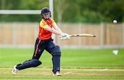 29 June 2025; Scorchers batter Sophie MacMahon during the Evoke Super 20 Trophy match between Typhoons and Scorchers at Railway Union Cricket Club in Dublin. Photo by Seb Daly/Sportsfile
