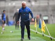 28 June 2025; Monaghan manager Gabriel Bannigan during the GAA Football All-Ireland Senior Championship quarter-final match between Monaghan and Donegal at Croke Park in Dublin. Photo by Piaras Ó Mídheach/Sportsfile