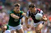 29 June 2025; Shane Walsh of Galway in action against Seán Rafferty of Meath during the GAA Football All-Ireland Senior Championship quarter-final match between Meath and Galway at Croke Park in Dublin. Photo by Shauna Clinton/Sportsfile