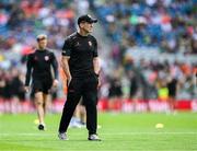29 June 2025; Armagh manager Kieran McGeeney walks the pitch during half time in the Meath v Galway game before the GAA Football All-Ireland Senior Championship quarter-final match between Armagh and Kerry at Croke Park in Dublin. Photo by Ray McManus/Sportsfile
