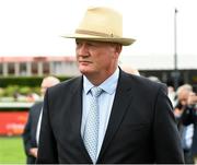 29 June 2025; Trainer Willie McCreery after sending out Vespertilio to win the the Jebel Ali Racecourse & Stables Dash Stakes during day three of the Dubai Duty Free Irish Derby Festival at The Curragh Racecourse in Kildare. Photo by Matt Browne/Sportsfile